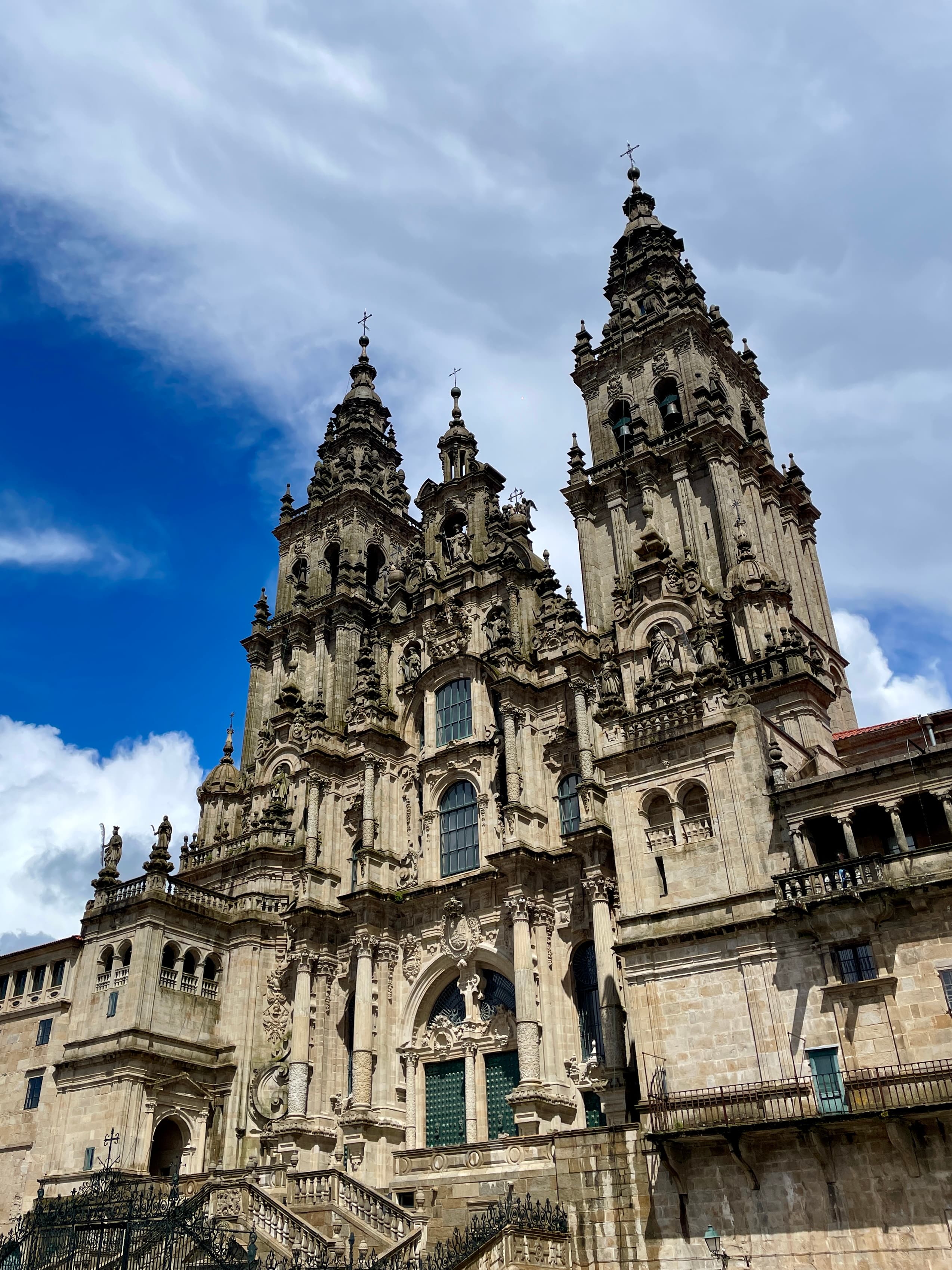 Cathedral of Santiago de Compostela at the end of the Camino